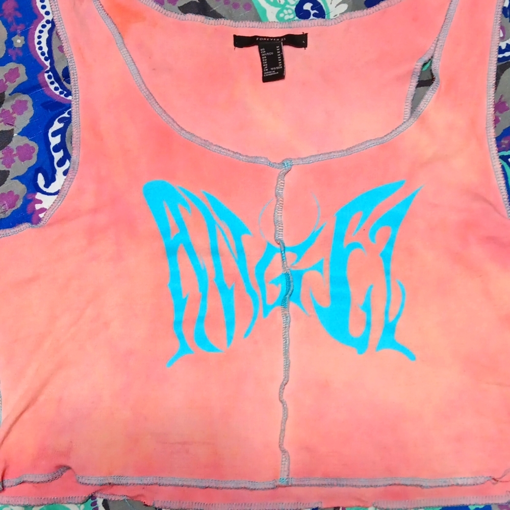 A butterfly cut croptop